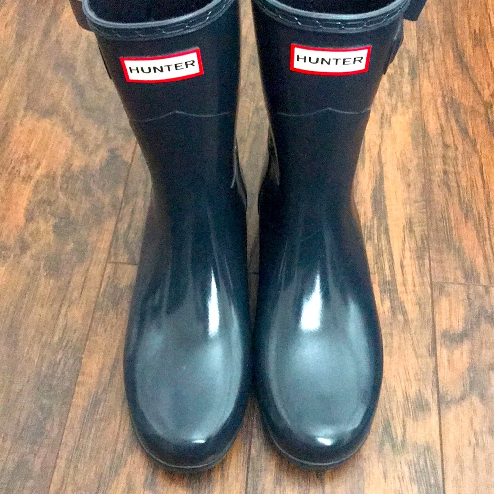 Navy HUNTER Mid-Calf rainboots
